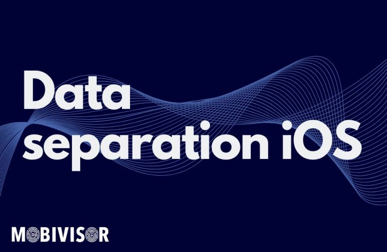 Data separation on iPhones and iPads: GDPR-compliant and secure