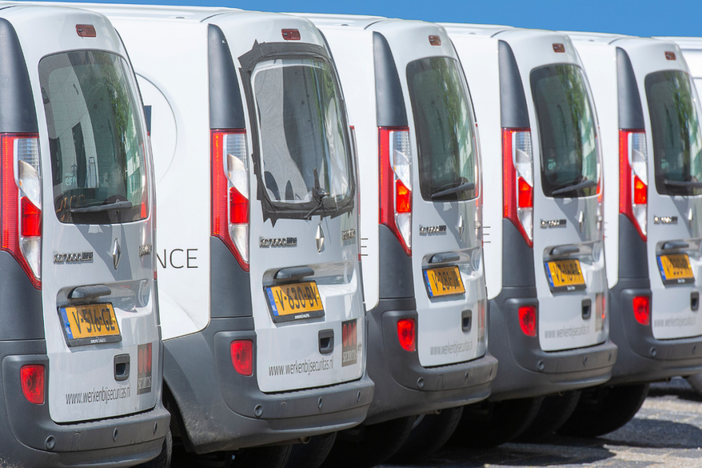 Delivery van loaded with packages as part of a growing logistics fleet